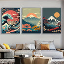 GobekUsa Japanese Nature Landscape Canvas Wall Art