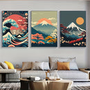 GobekUsa Japanese Nature Landscape Canvas Wall Art