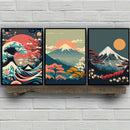 GobekUsa Japanese Nature Landscape Canvas Wall Art