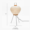 GobekUsa Japanese Style Paper Floor Lamp for Home Décor and Lighting