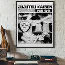 Modern jujutsu kaisen anime wall art bedroom black & white posters by Decorbites