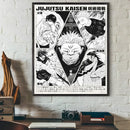 Modern jujutsu kaisen anime wall art bedroom black & white posters by Decorbites