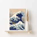 GobekUsa Katsushika Hokusai Blue Waves Canvas Wall Art