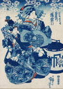 GobekUsa Katsushika Hokusai Blue Waves Canvas Wall Art