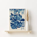 GobekUsa Katsushika Hokusai Blue Waves Canvas Wall Art