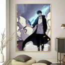 GobekUsa Kawaii Cat Anime Canvas Wall Art
