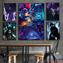 GobekUsa Kawaii Cat Anime Canvas Wall Art