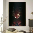Solo leveling purple & blue anime canvas wall art bedroom decor by Decorbites