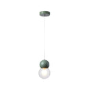 GobekUsa Kids Bedside Pendulum Light - Gourd Shape, Milky Glass, Macaron Ceiling Pendant - Pink/Yellow/Blue