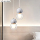 GobekUsa Kids Bedside Pendulum Light - Gourd Shape, Milky Glass, Macaron Ceiling Pendant - Pink/Yellow/Blue