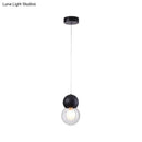 GobekUsa Kids Bedside Pendulum Light - Gourd Shape, Milky Glass, Macaron Ceiling Pendant - Pink/Yellow/Blue