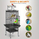GobekUsa Large 61" Bird Cage - Non-Toxic Steel, Easy Assembly