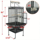 GobekUsa Large 61" Bird Cage - Non-Toxic Steel, Easy Assembly