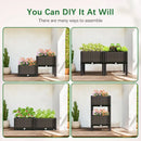 GobekUsa Large Plastic Flower Pot for Indoor & Outdoor Gardening