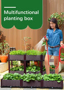 GobekUsa Large Plastic Flower Pot for Indoor & Outdoor Gardening