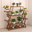 GobekUsa Large Wood Flower Rack Plant Stand