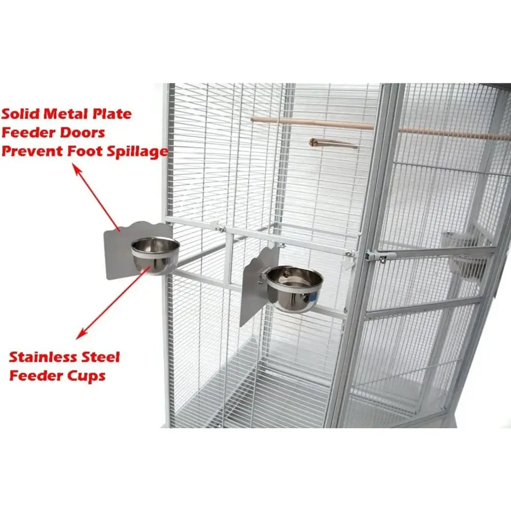 GobekUsa Large Wrought Iron Parrot Cage with Rolling Base, photo 4 of 23