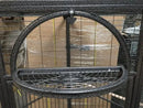 GobekUsa Large Wrought Iron Parrot Cage with Rolling Base