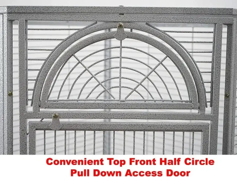 GobekUsa Large Wrought Iron Parrot Cage with Rolling Base, photo 18 of 23