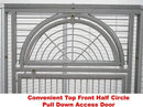 GobekUsa Large Wrought Iron Parrot Cage with Rolling Base