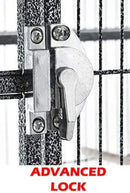 GobekUsa Large Wrought Iron Parrot Cage with Rolling Base