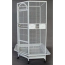 GobekUsa Large Wrought Iron Parrot Cage with Rolling Base