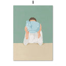 GobekUsa "Laundry Girl Nordic Wall Art Print"