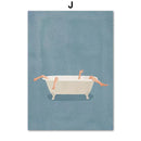 GobekUsa "Laundry Girl Nordic Wall Art Print"