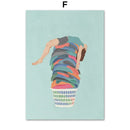 GobekUsa "Laundry Girl Nordic Wall Art Print"