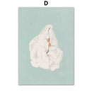 GobekUsa "Laundry Girl Nordic Wall Art Print"