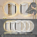 GobekUsa LED Backlit Round Bathroom Vanity Mirror