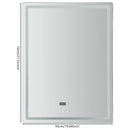GobekUsa LED Bathroom Mirror: Adjustable Brightness, Anti-Fog, Time Display