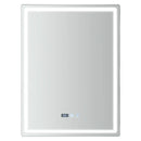 GobekUsa LED Bathroom Mirror: Adjustable Brightness, Anti-Fog, Time Display