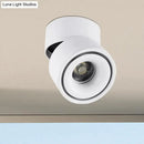 GobekUsa LED Bedroom Flush Mount Light in Round Metallic Shade – Black/White Ceiling Fixture with Warm/White Lighting