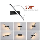 GobekUsa Led Black Rechargeable 330 Rotated Wall Sconce