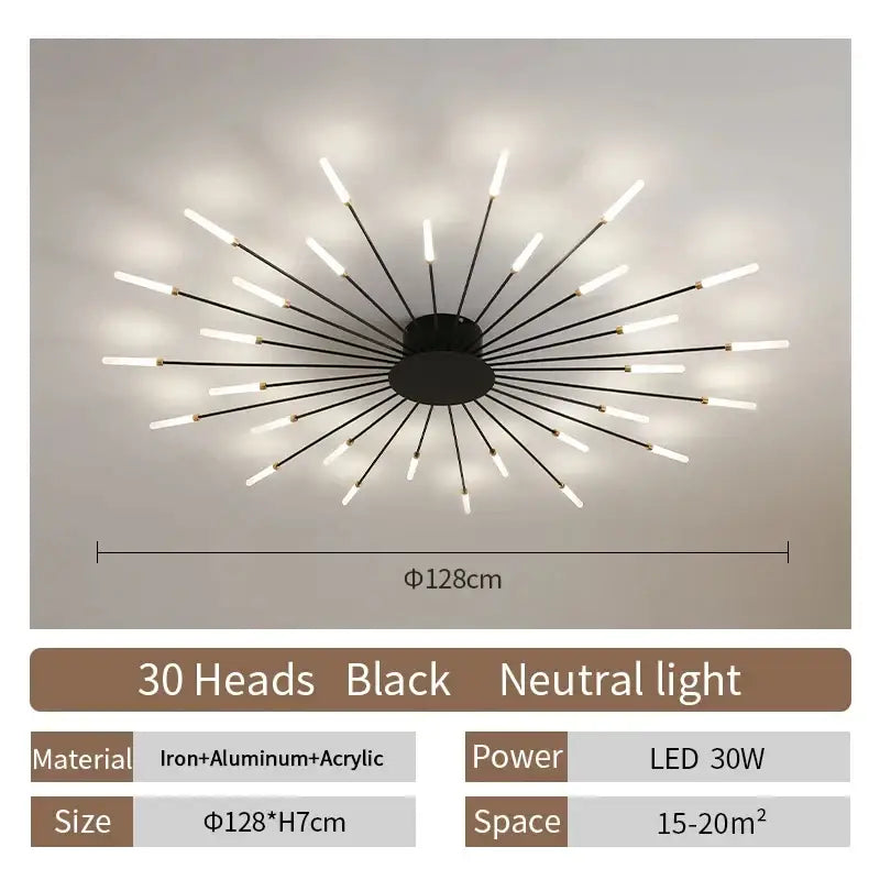 GobekUsa LED Ceiling Chandelier Light Nordic Design, photo 30 of 31