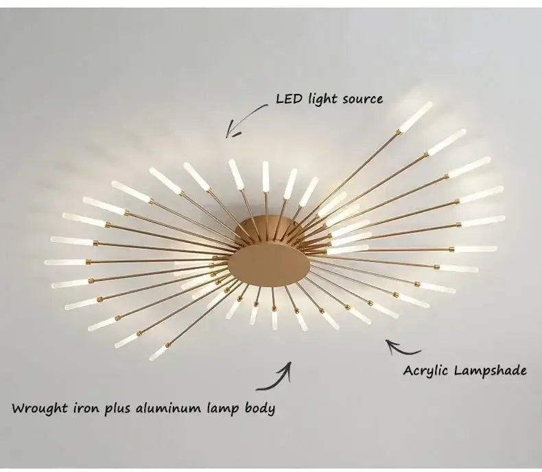 GobekUsa LED Ceiling Chandelier Light Nordic Design, photo 11 of 31