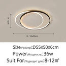 GobekUsa LED Ceiling Lights: Bedroom Study Living Room Round Luminaria Lustres Lamparas Avize