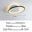 GobekUsa LED Ceiling Lights: Bedroom Study Living Room Round Luminaria Lustres Lamparas Avize