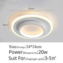 GobekUsa LED Ceiling Lights for Bedroom Kitchen Modern Round Square Lighting Fixtures