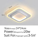 GobekUsa LED Ceiling Lights for Bedroom Kitchen Modern Round Square Lighting Fixtures