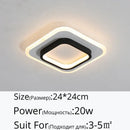 GobekUsa LED Ceiling Lights for Bedroom Kitchen Modern Round Square Lighting Fixtures
