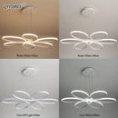 GobekUsa LED Ceiling Lights for Home Decor, White/Black Body, Living Room Bedroom Fixture