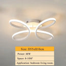 GobekUsa LED Ceiling Lights for Home Decor, White/Black Body, Living Room Bedroom Fixture