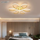 GobekUsa LED Ceiling Lights for Home Decor, White/Black Body, Living Room Bedroom Fixture