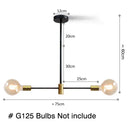 GobekUsa LED Ceiling Lights Industrial Iron Black Golden Nordic Minimalist Décor