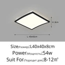 GobekUsa LED Ceiling Lights: Minimalist Square Design for Bedroom, Living Room, Dining Room Lighting