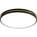 GobekUsa LED Ceiling Lights: Modern Golden Ring Square Round Black Metal Minimalist Lamp