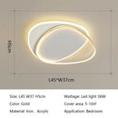GobekUsa LED Ceiling Lights: Modern Round Lamps for Bedroom, Living Room, Study - Indoor Lighting Fixtures