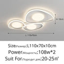 GobekUsa LED Ceiling Lights White Black Infinite Dimming Home Lighting Fixtures